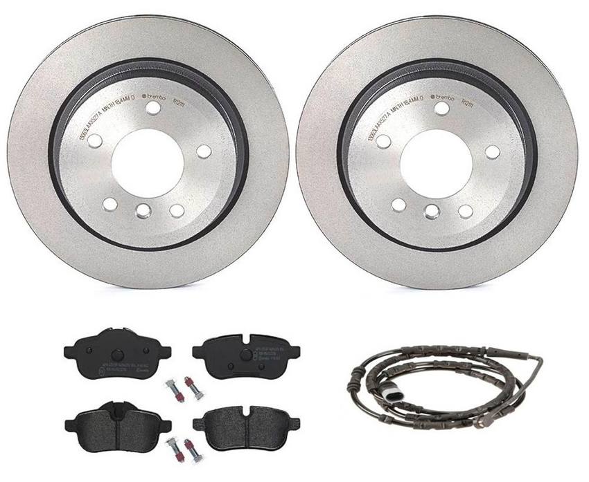 BMW Brembo Brake Kit - Pads and Rotors Rear (300mm) (Low-Met) 34356792566 - Brembo 2858309KIT